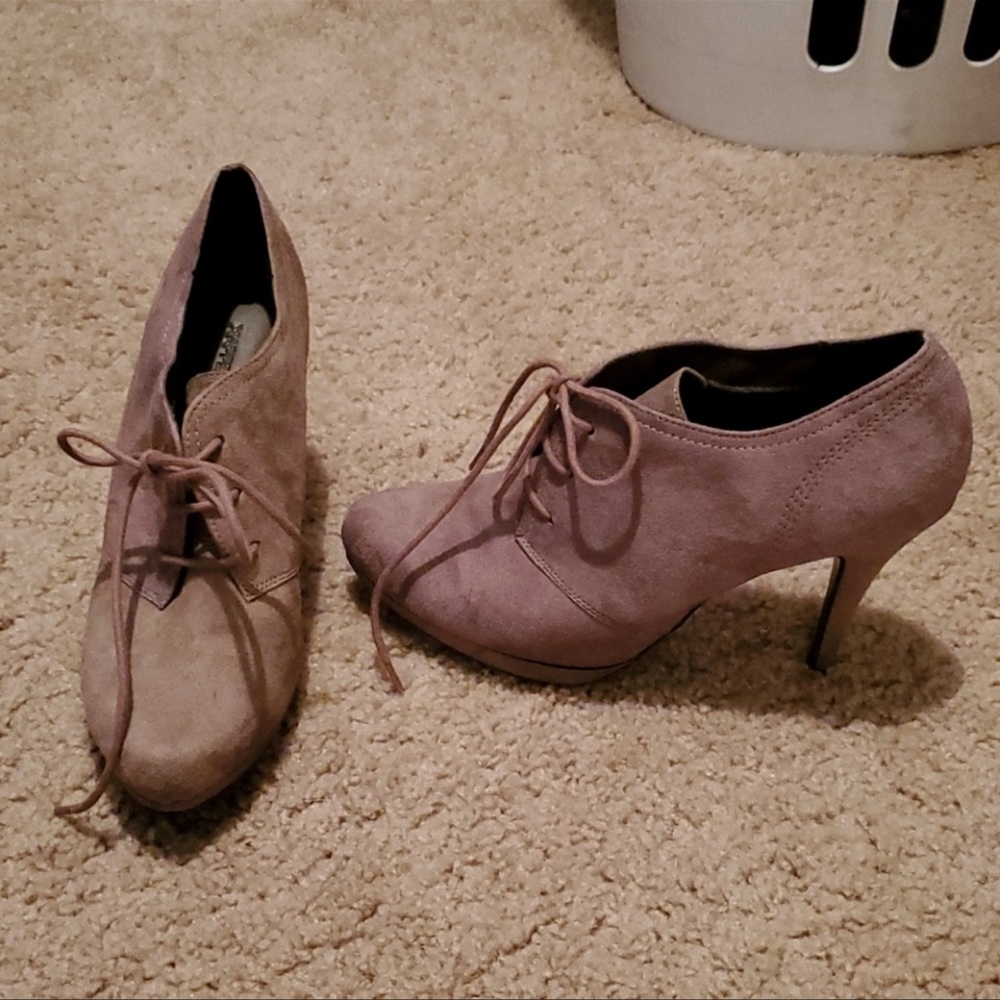 Bootie Heels Taupe 11